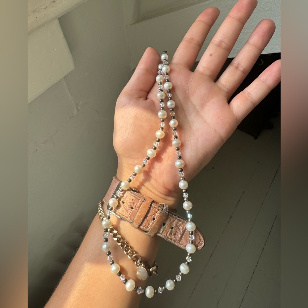 Pearl and Crystal Necklace